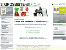 Tablet Screenshot of grossiste-bio.com